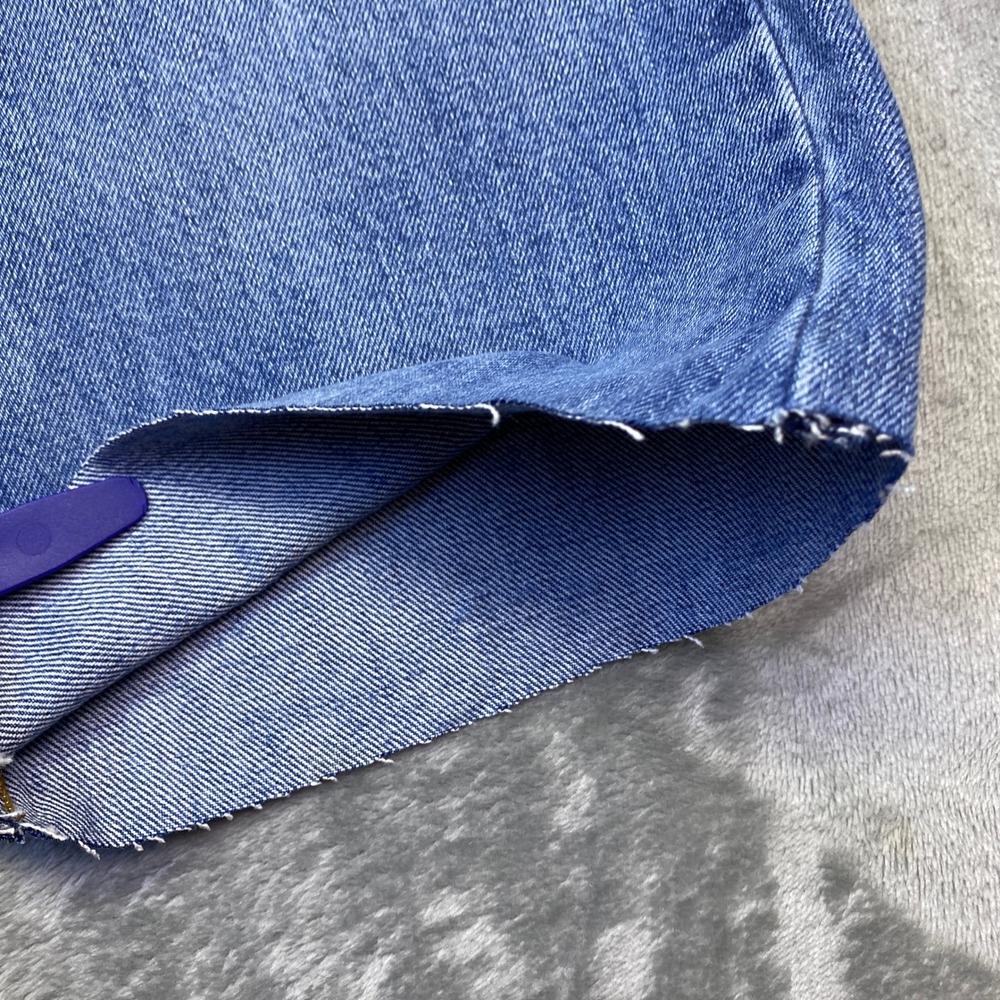Levi's Orange Tab 517 Denim Bootcut Jeans Frayed Hem Blue Sz 33 Fits 34" - Picture 4 of 12
